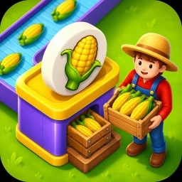 Symbol von Ernte ungenu Farmspiel herzust